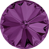 1 Stk. Swarovski Rivoli 1122 SS 39 (8mm) Amethyst Foiled